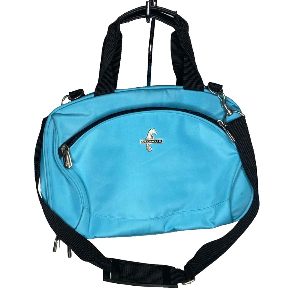 Vintage Atlantic Expandable Travel Bag With Shoulder Strap Blue‎ Seahorse resort